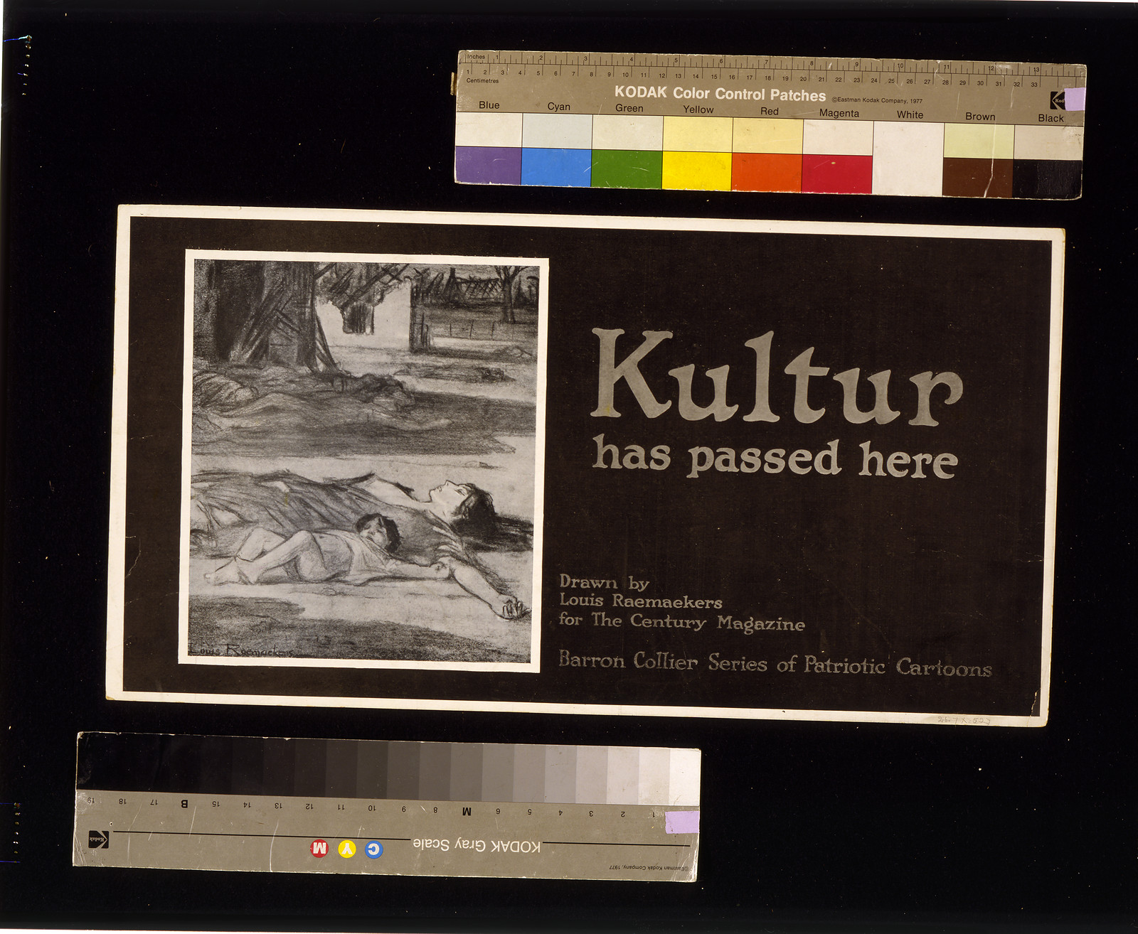 Kultur has passed here / Raemaekers., 1916 — vintage poster