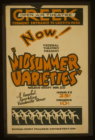 Now! Federal Theatres present Midsummer varieties A tuneful sparkling vaudeville revu