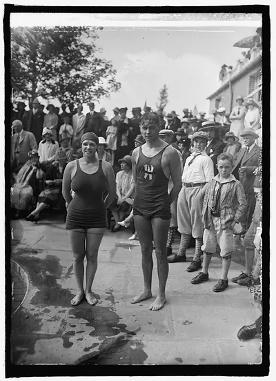 Miss Florence Shadding & H.J. McMillan, Columbia Country Club, [Chevy Chase, Maryland],