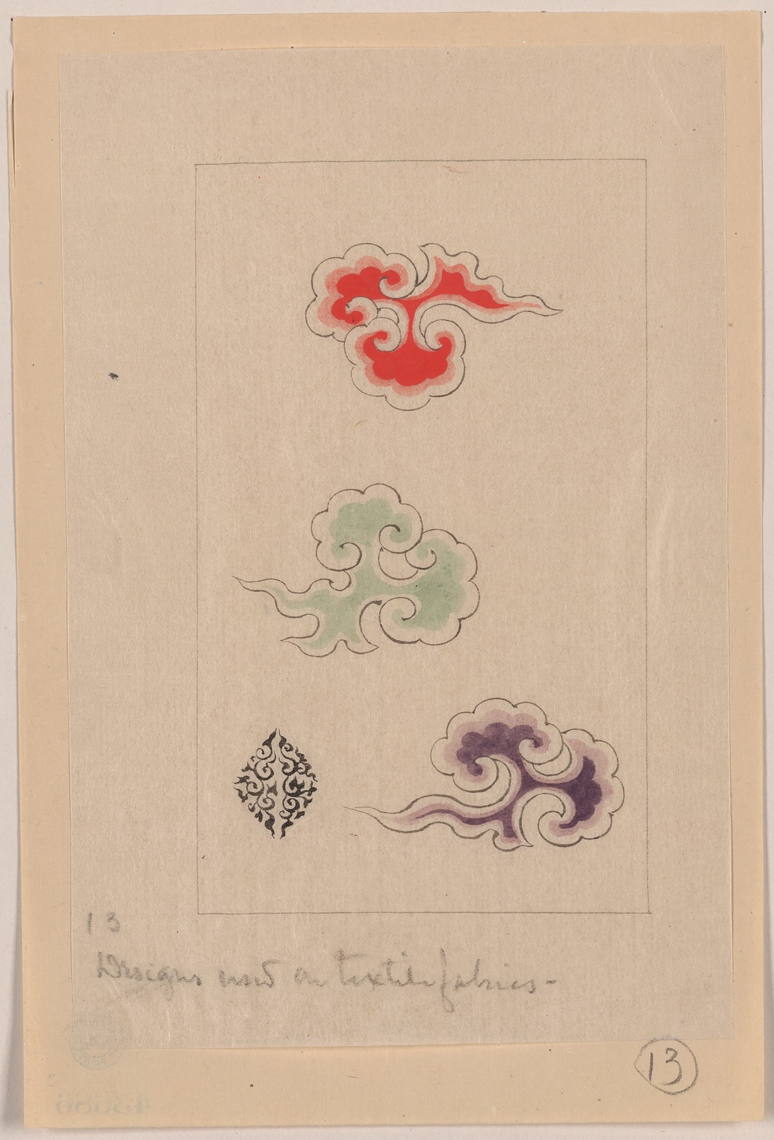 [Japanese drawing], 1750 — historic drawing