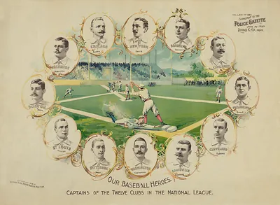 Our Baseball Heroes: Captains of the Twelve Clubs in the National League