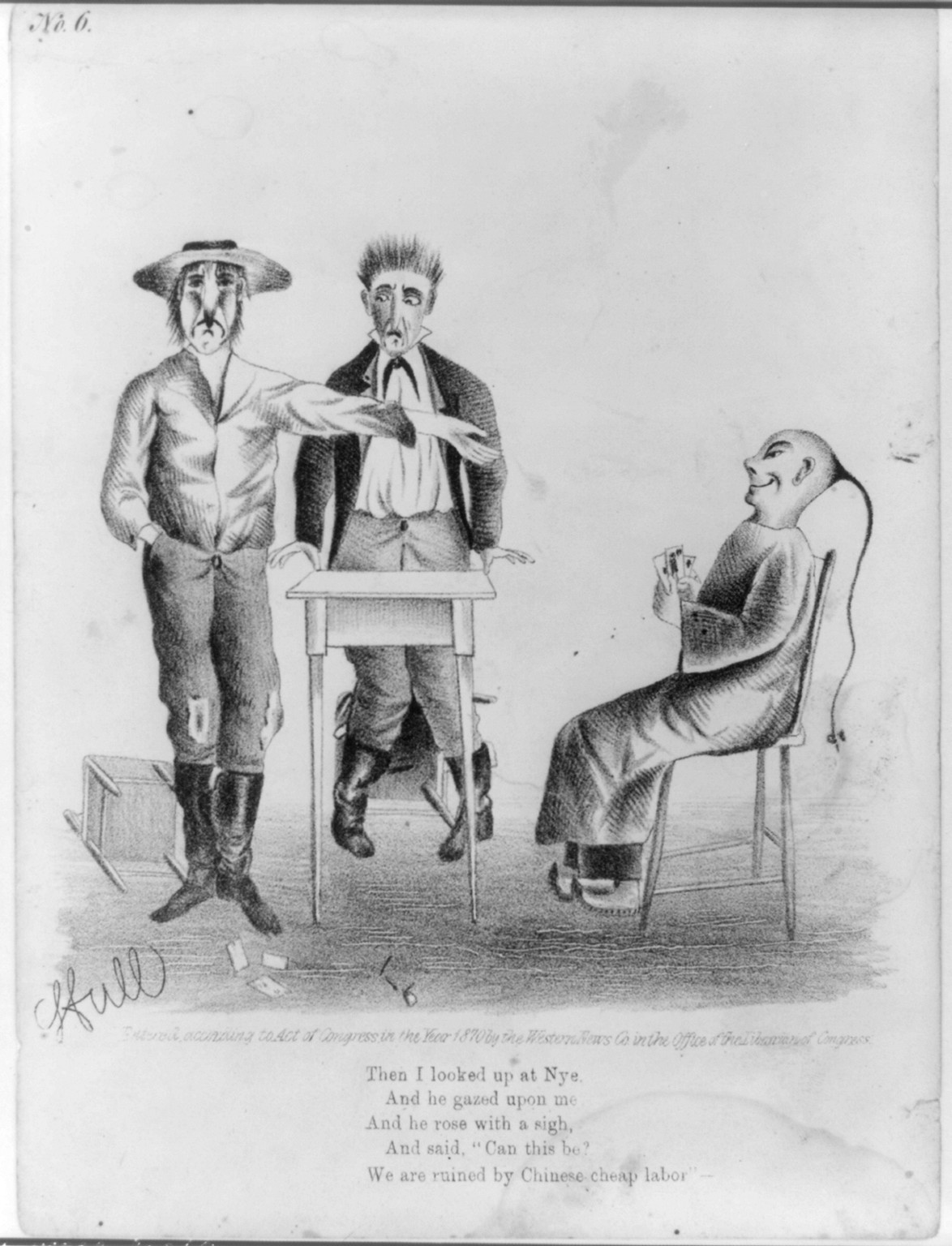 Then I look up at Nye..., c1870. — historic print