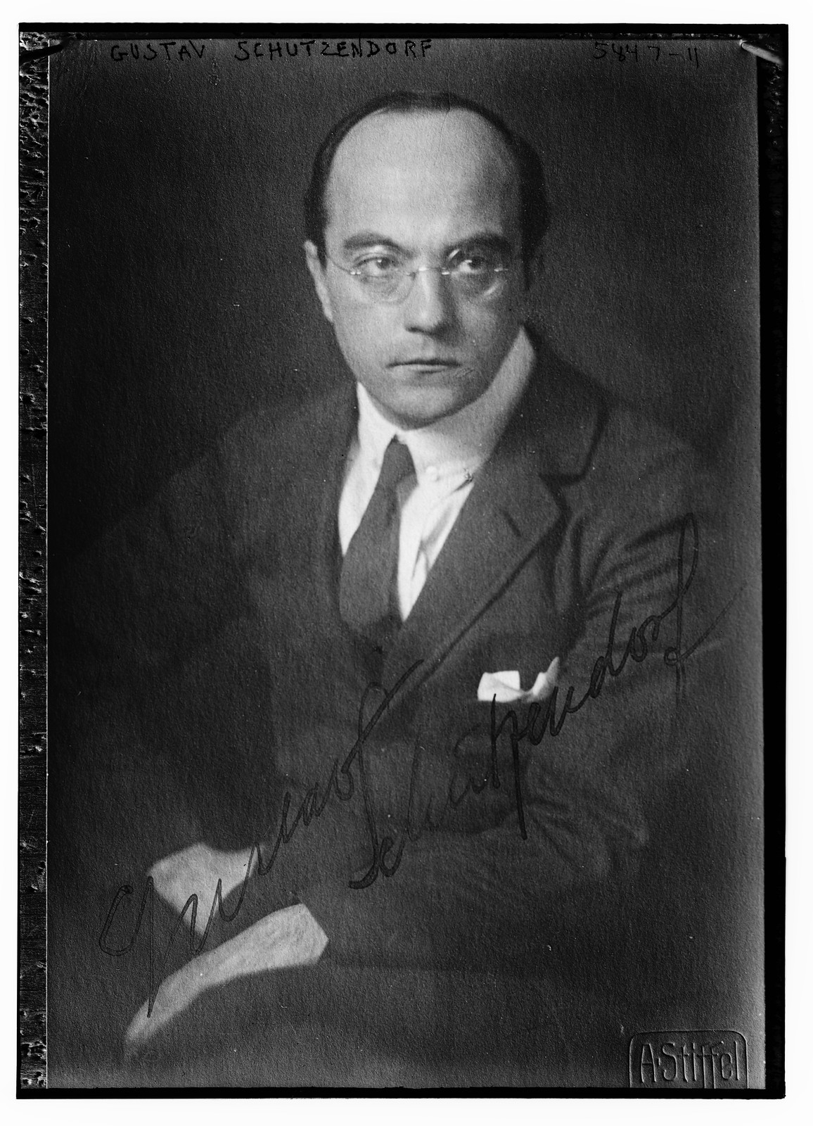 Gustav Schutzendorf, n/a — historic photograph