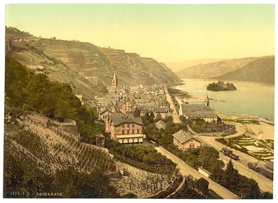 General view Bacharach the Rhine Germany