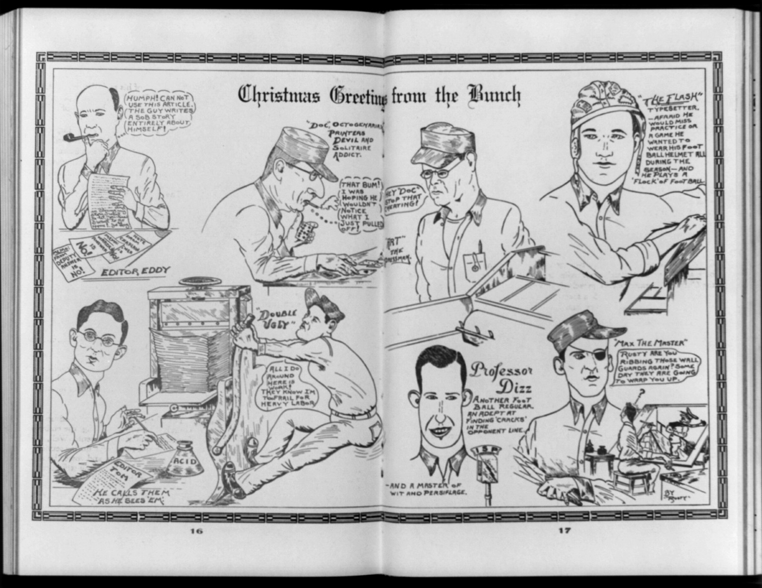 Christmas Greetings from the Bunch, 1950 Dec. — historic print