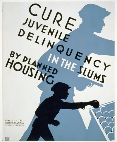 Cure juvenile delinquency in the slums by planned housing
