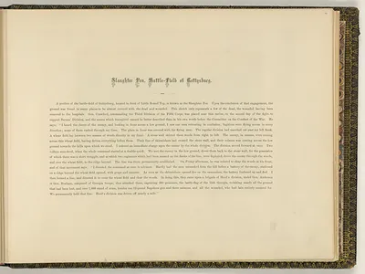 Slaughter Pen, Battle-Field of Gettysburg, printed text page