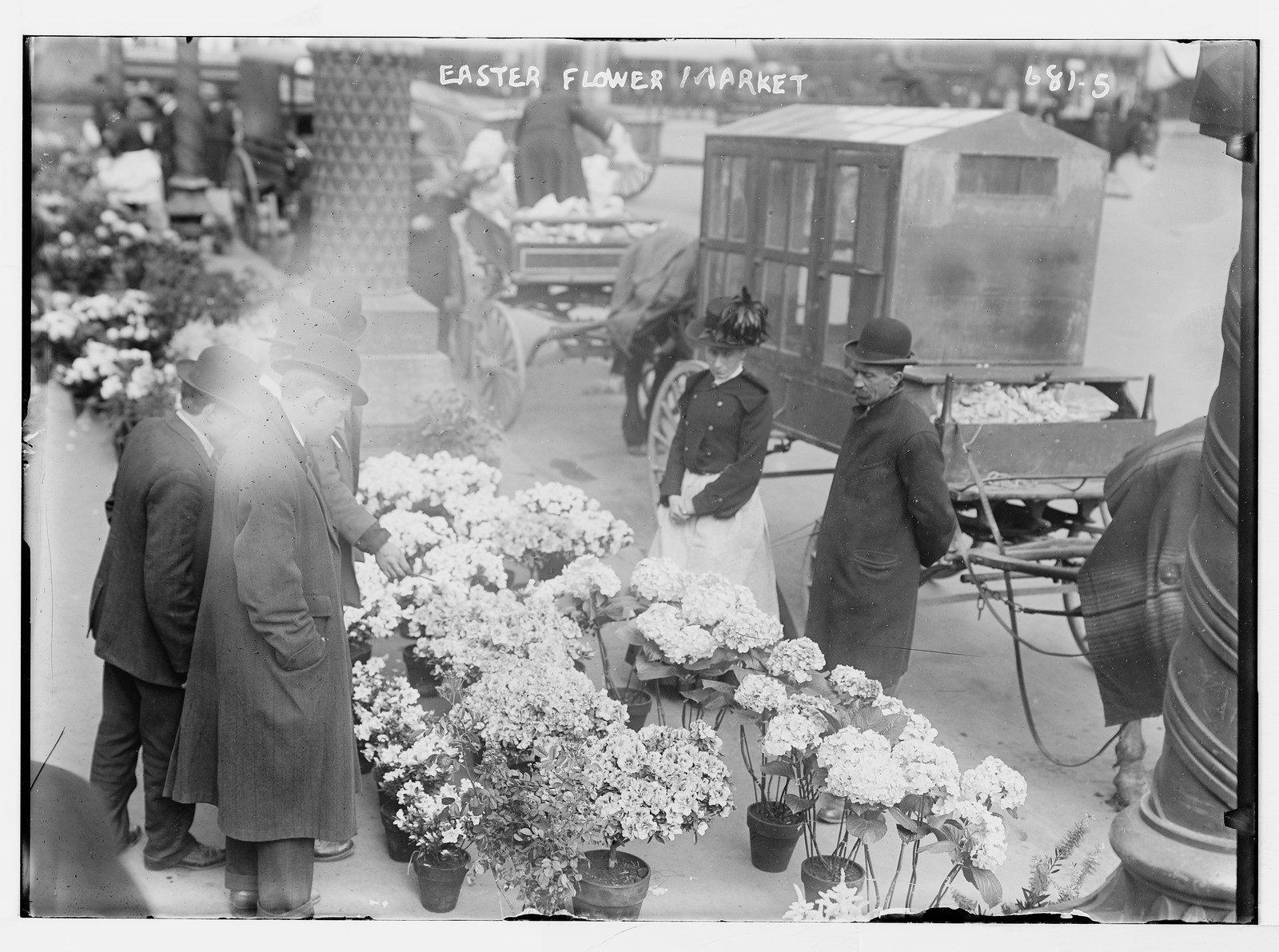 Easter Flower Market, Union Square, New York, n/a — historic photograph