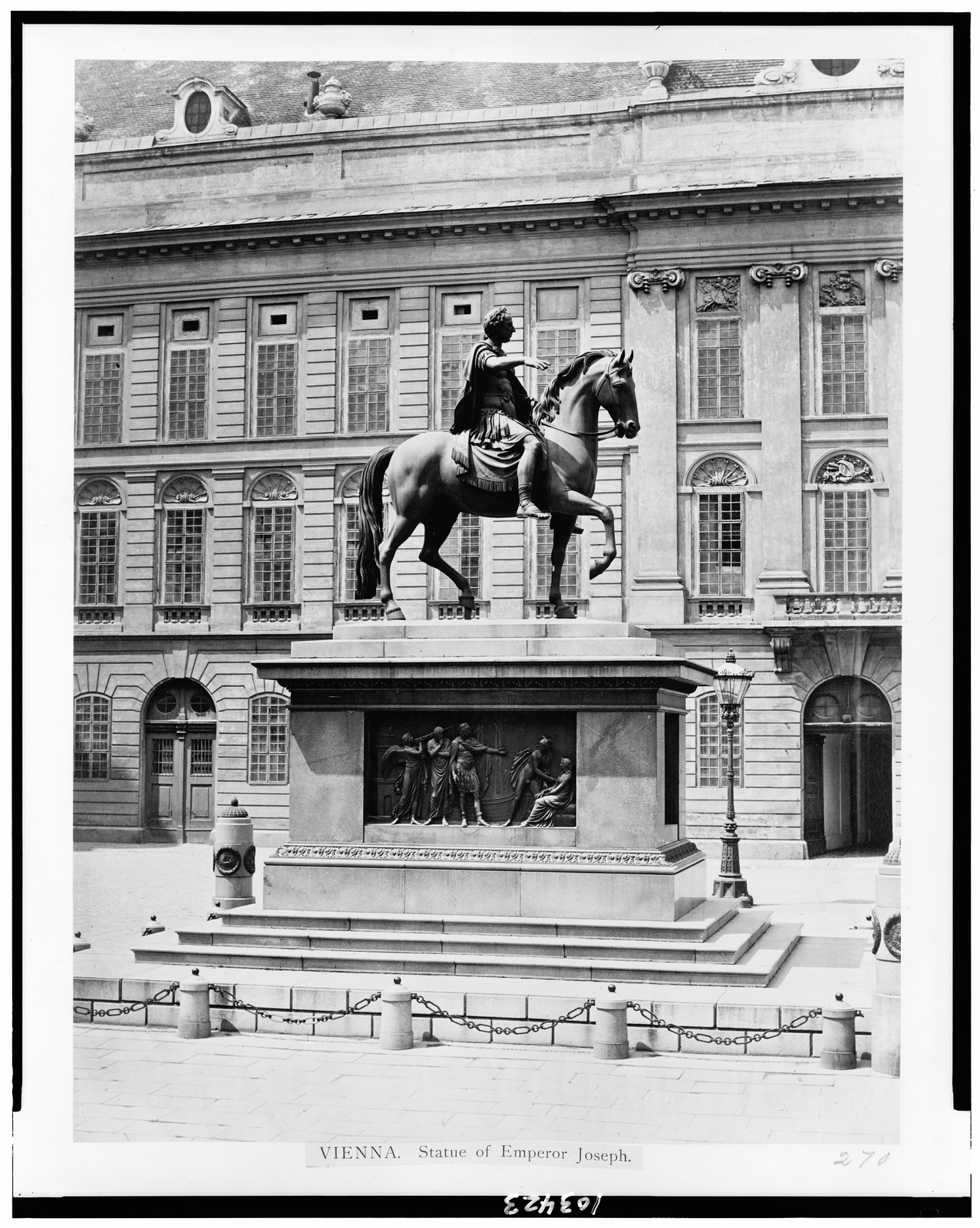 Vienna. Statue of Emperor Joseph, [ca. 1900] — historic photograph