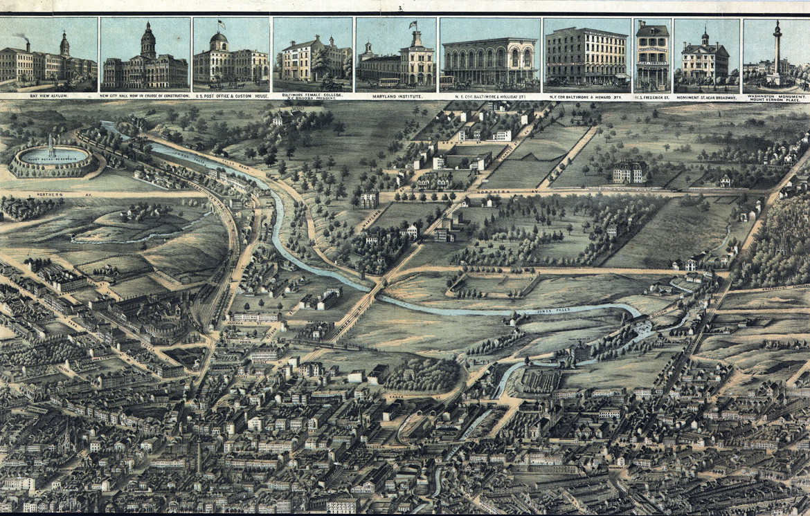 13, Maryland — antique map