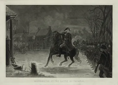 Washington At The Battle Of Trenton