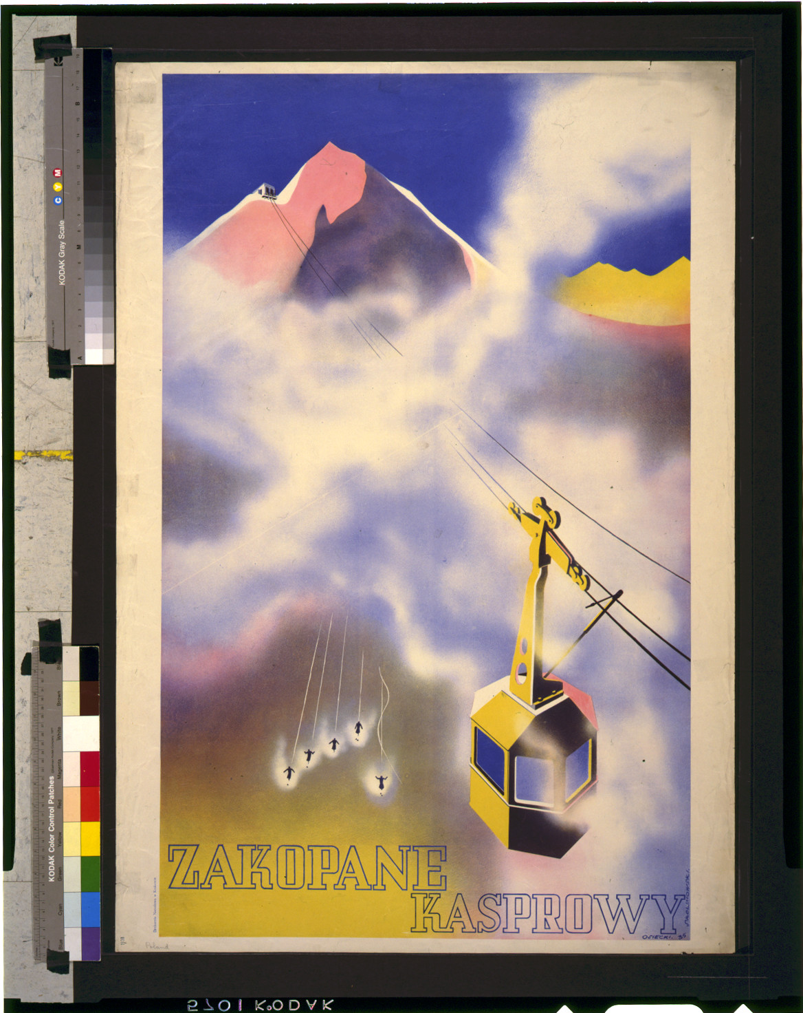Zakopane Kasprowy / Osiecki ; Skolimowski., Cracow : Drukarnia Narodowa, [19]35. — vintage poster