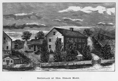 Birthplace of Hon. Horace Mann [Franklin, Mass.]