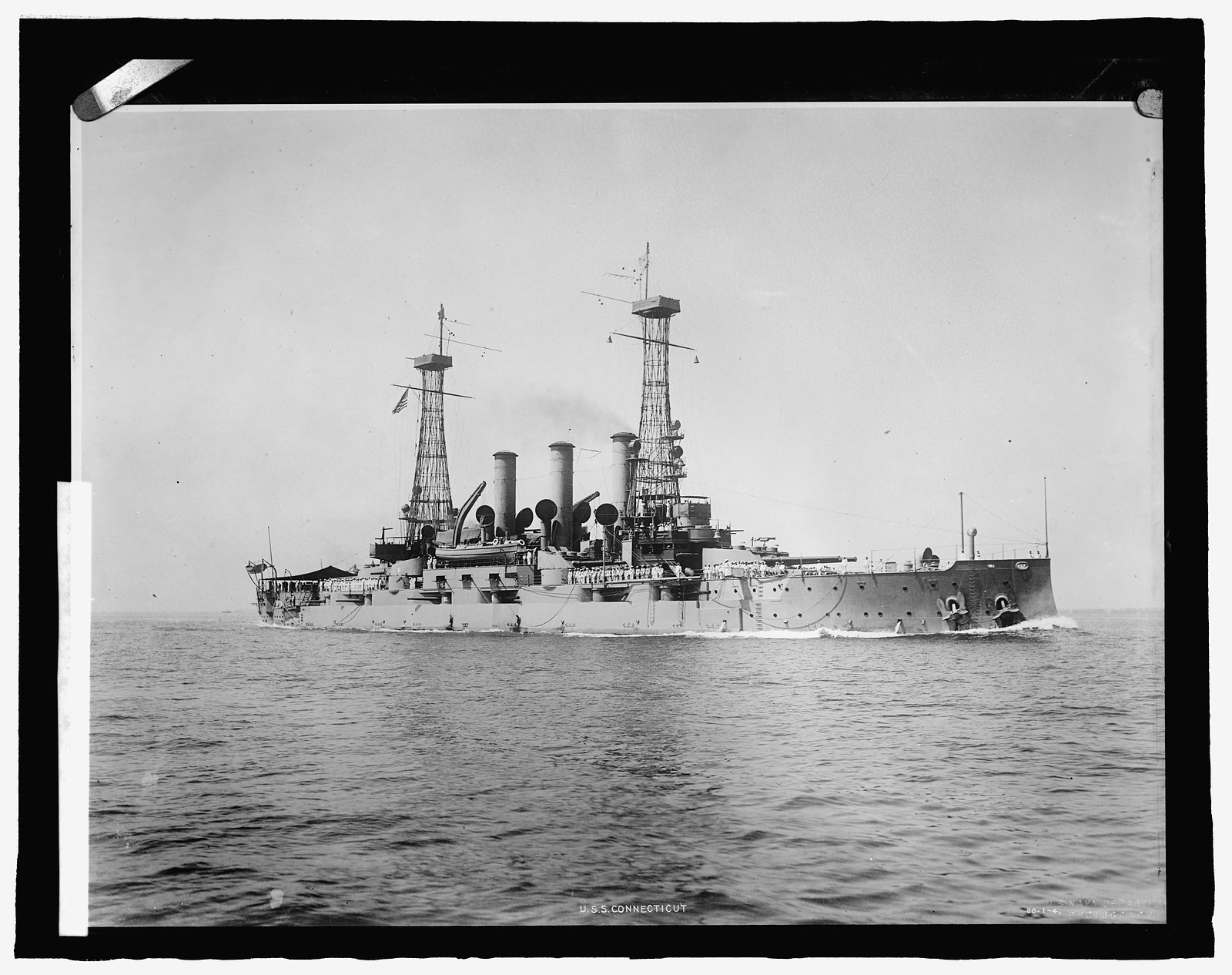 U.S.S. Connecticut, [between 1900 and 1917] — historic photograph