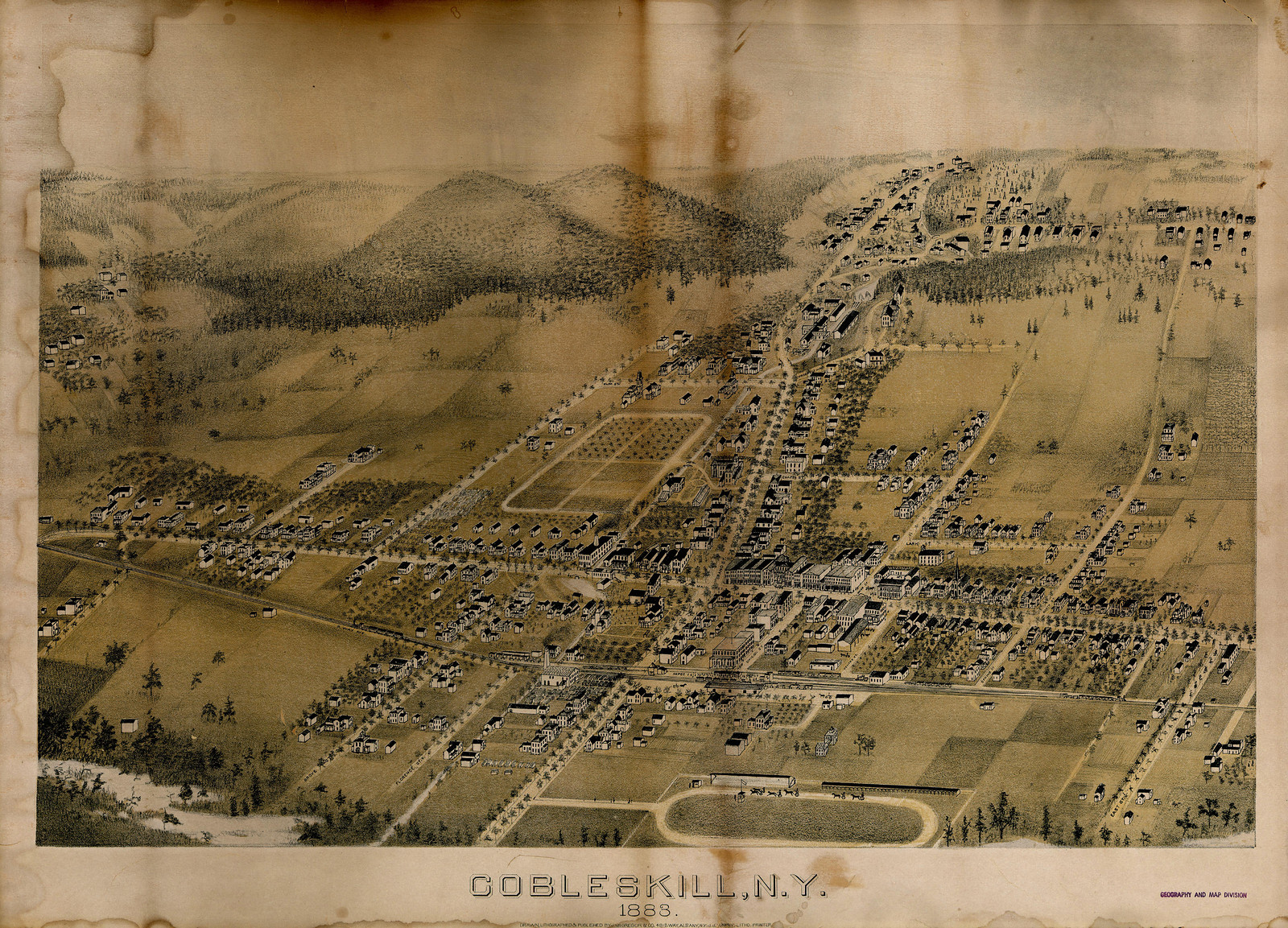 Cobleskill, New York, 1883, 1883 — antique map