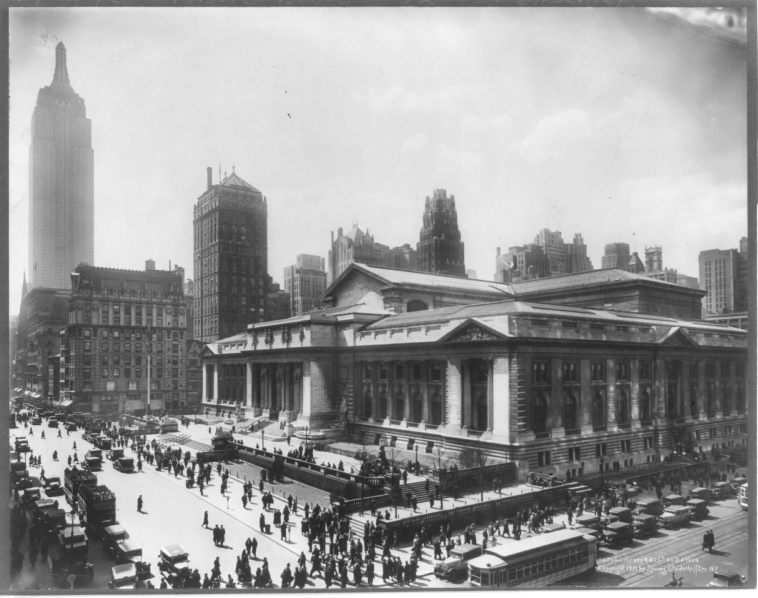 Public Library, 42nd St., New York City, c1933. — historic photograph