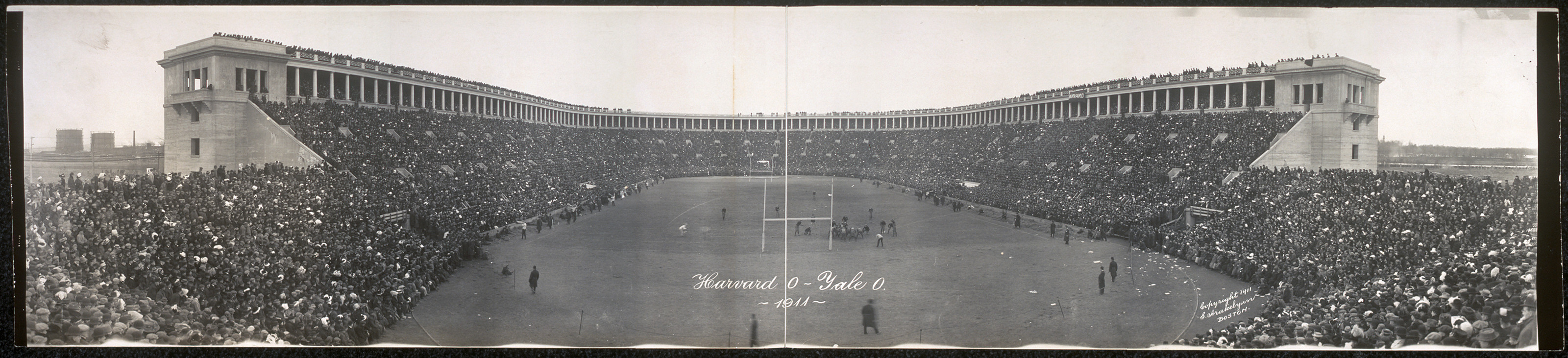 Harvard Stadium football game, Harvard 0 - Yale 0, 1911, 1911 — historic image