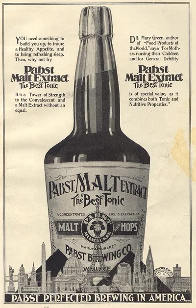 Pabst Malt Extract advertisement, The Best Tonic, Pabst Brewing Co.