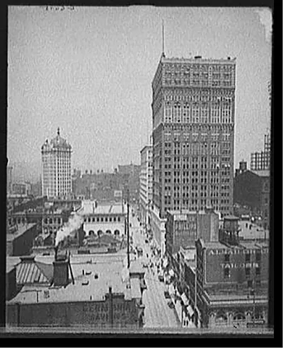 [Wood Street and the Farmer's Bank, Pittsburgh, Pa.]