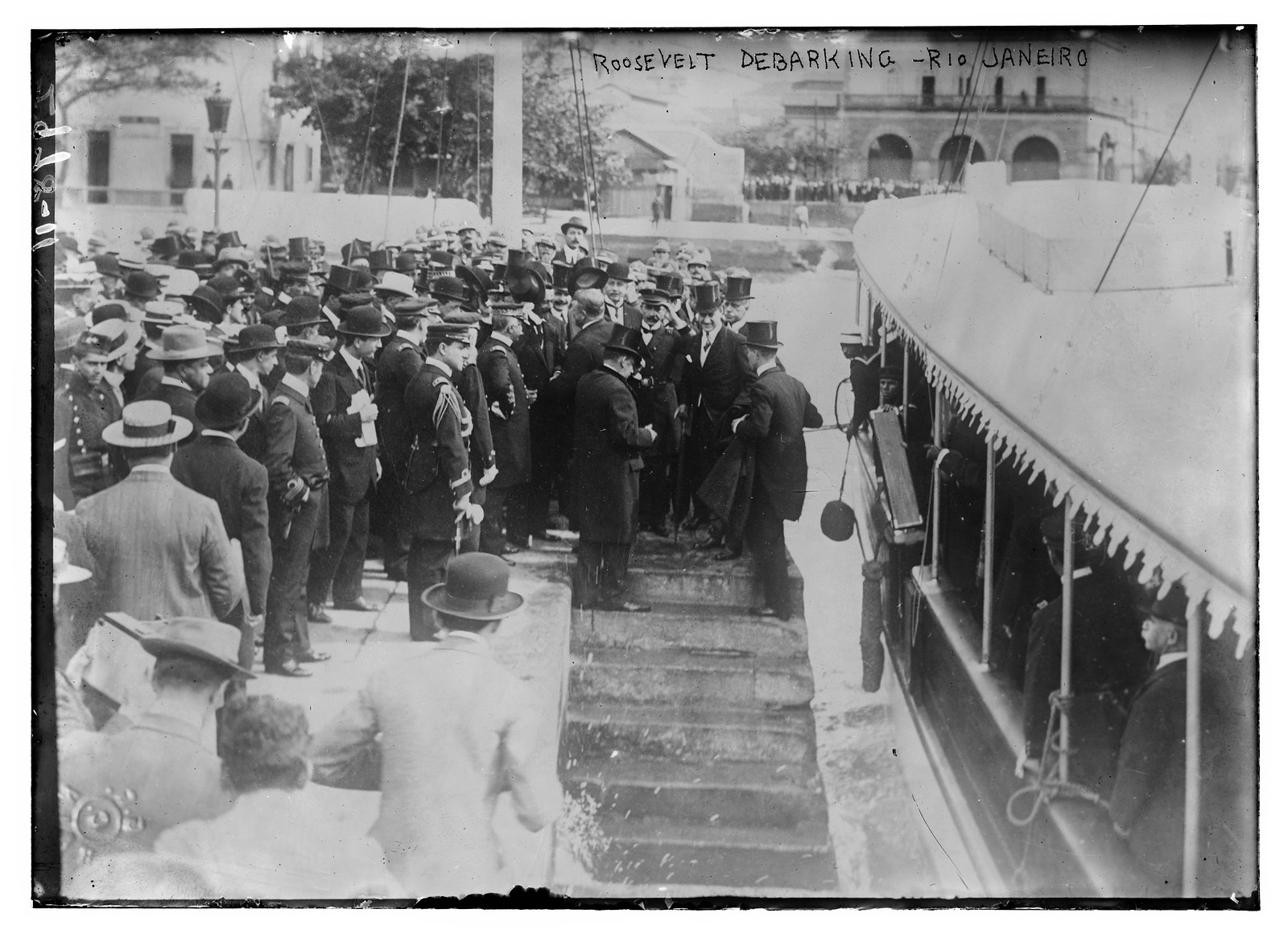 Roosevelt departing - Rio Janeiro, n/a — historic photograph