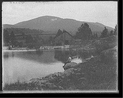 [Saranac Lake, Scar Face [i.e. Scarface Mountain] from Ames Mills, Adirondack Mts., N.Y.]