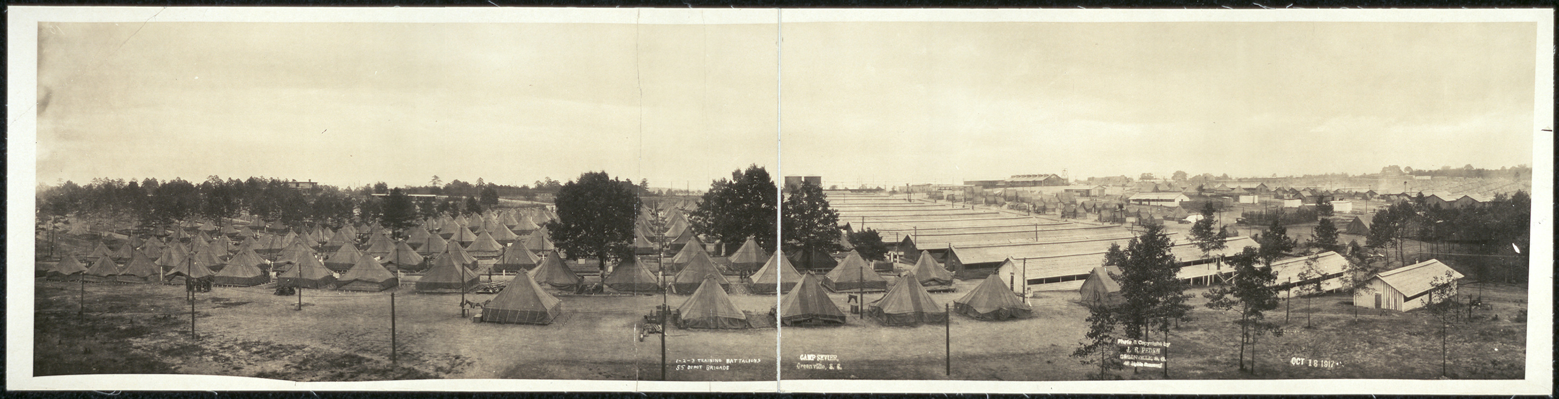 Camp Sevier, Greenville, South Carolina, 1917, 1917 — historic image