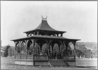 Bandstands: Bath, N.Y. [with band]