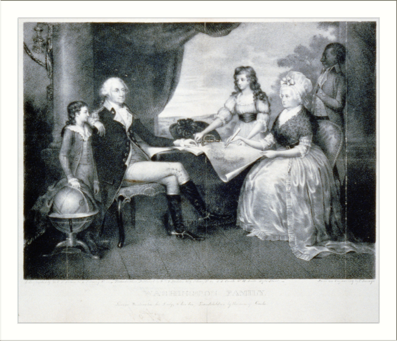 Washington at home, New York : Published by Currier & Ives, c1867. — antique lithograph