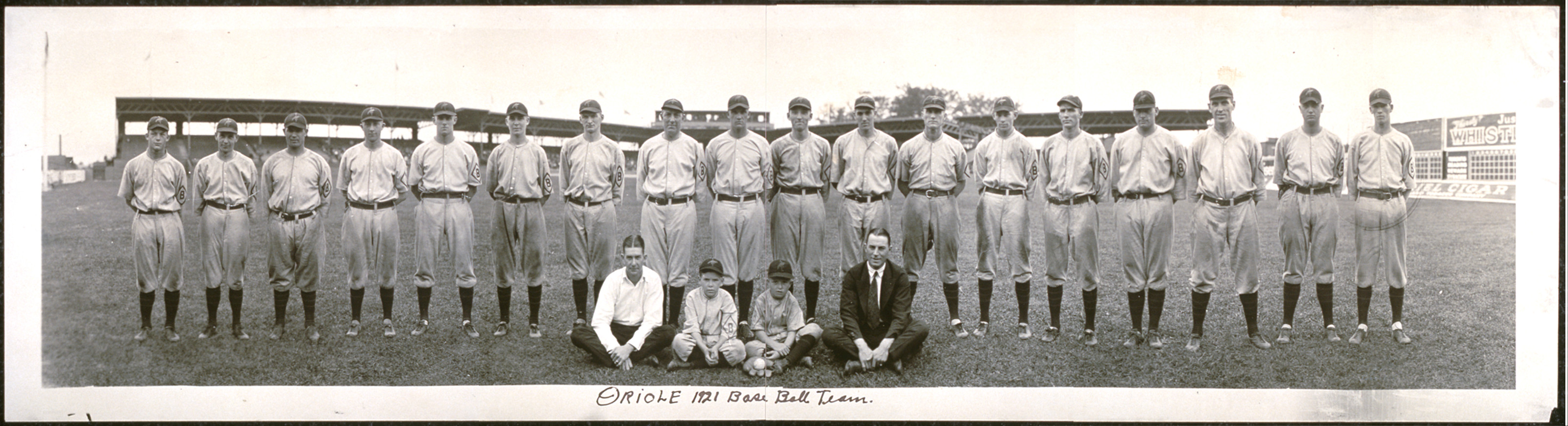 Oriole 1921 Base Ball Team, 1921 — historic image