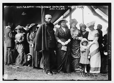 Gen. T.H. Barry, Mrs. Lindley Garrison, Mrs. Barry, Mrs. G.F. Roe