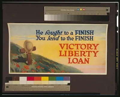 He fought to a finish - You lend to the finish Victory Liberty Loan.