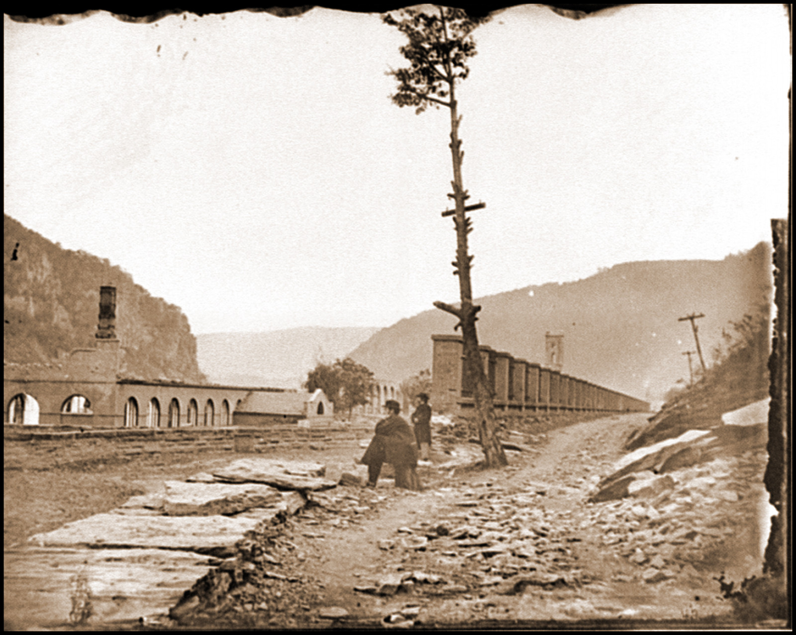 Harpers Ferry W. Va. Ruins of arsenal, 1862 — historic photograph