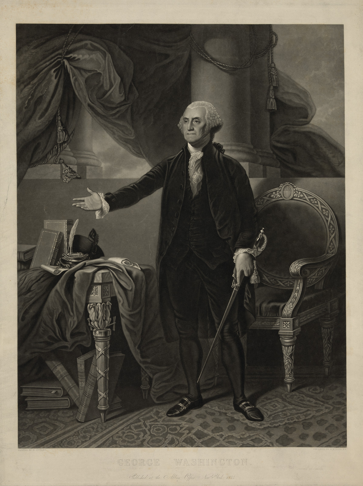 George Washington, c. 1876 — historic print