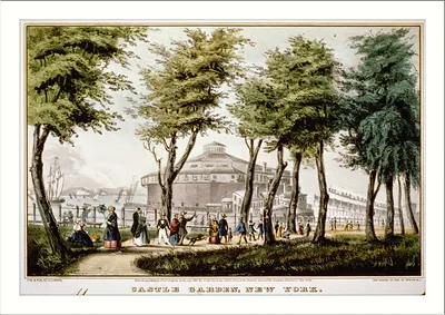 Castle garden, New York: From the battery