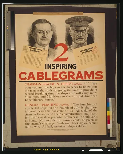 2 inspiring cablegrams / Krieg Hoff ; Thomsen-Ellis Co., Baltimore, New York.