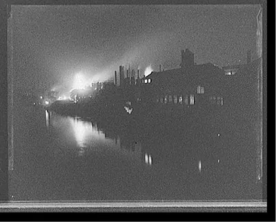 [Iron mills at night, Pittsburgh, Pa.]
