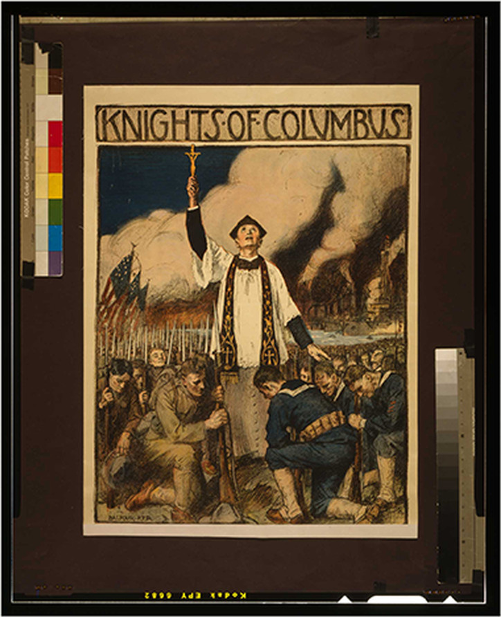 Knights of Columbus / Balfour-Ker., 1917 — vintage poster