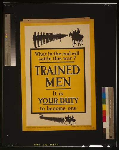 What in the end will settle this war? Trained men