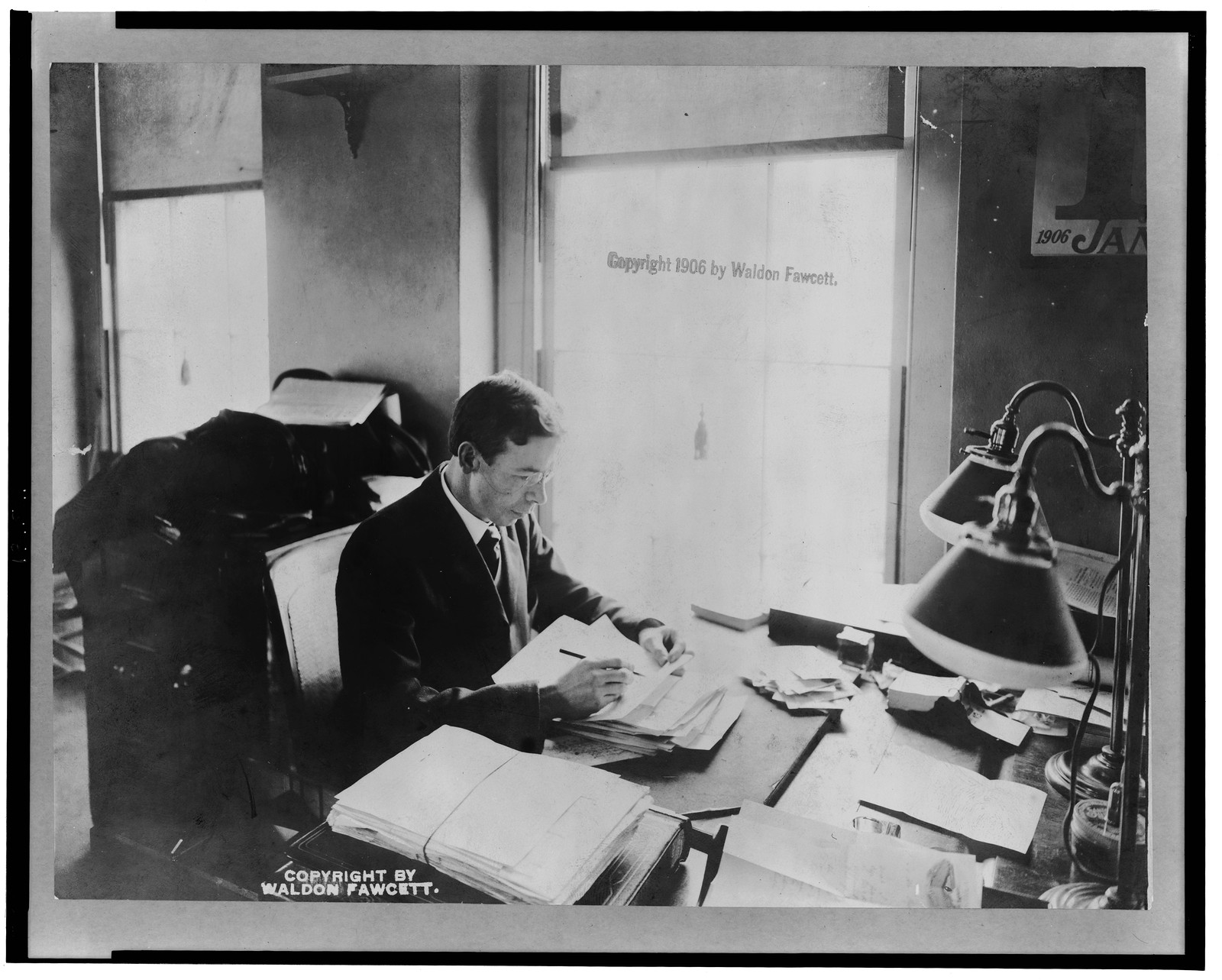White House business office, c1906. — historic photograph