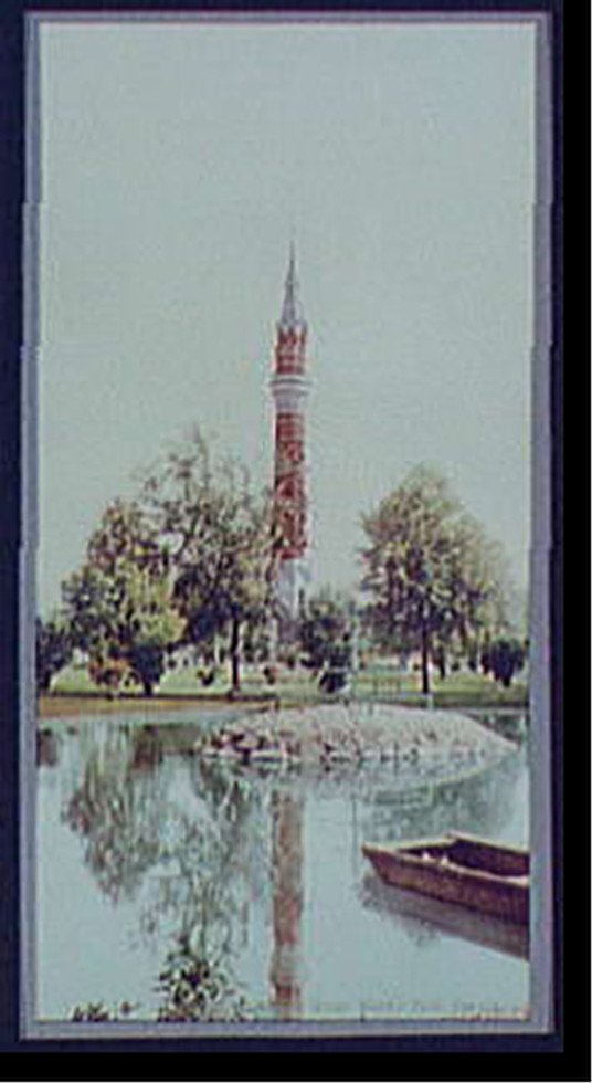 Tower from the lake, Water Works Park, Detroit, [ca. 1900] — historic print