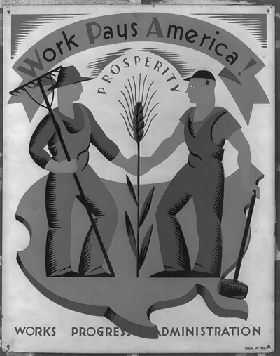 Work pays America! Prosperity.