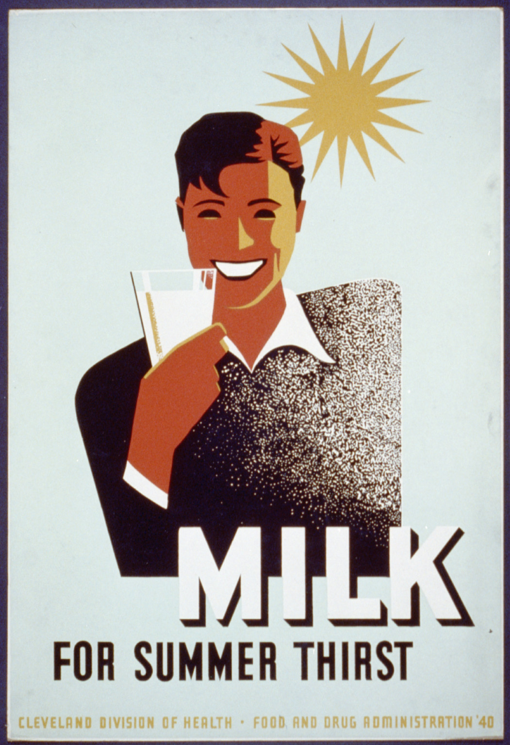 Milk - for summer thirst — vintage poster