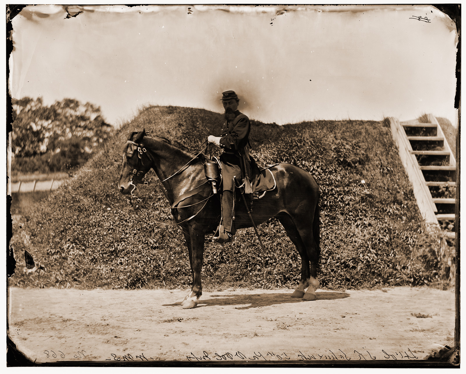Gettysburg Pennsylvania. Lt. Col. Samuel K. Schwenk 50th Pennsylvania Infantry (sea, 1865 — historic photograph