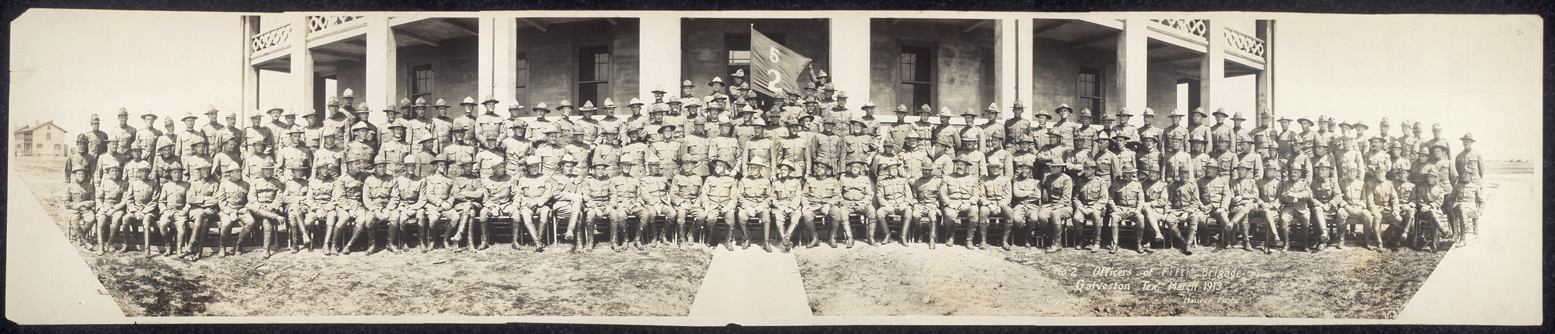 No 2 officers of 5th Brig, Galveston, Texas, 1913, 1913 — historic image