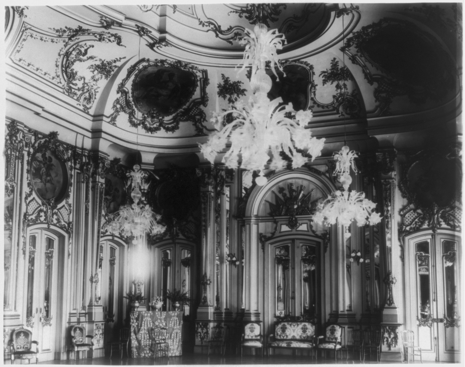Ball Room, American Legation, Lisbon — historic photograph