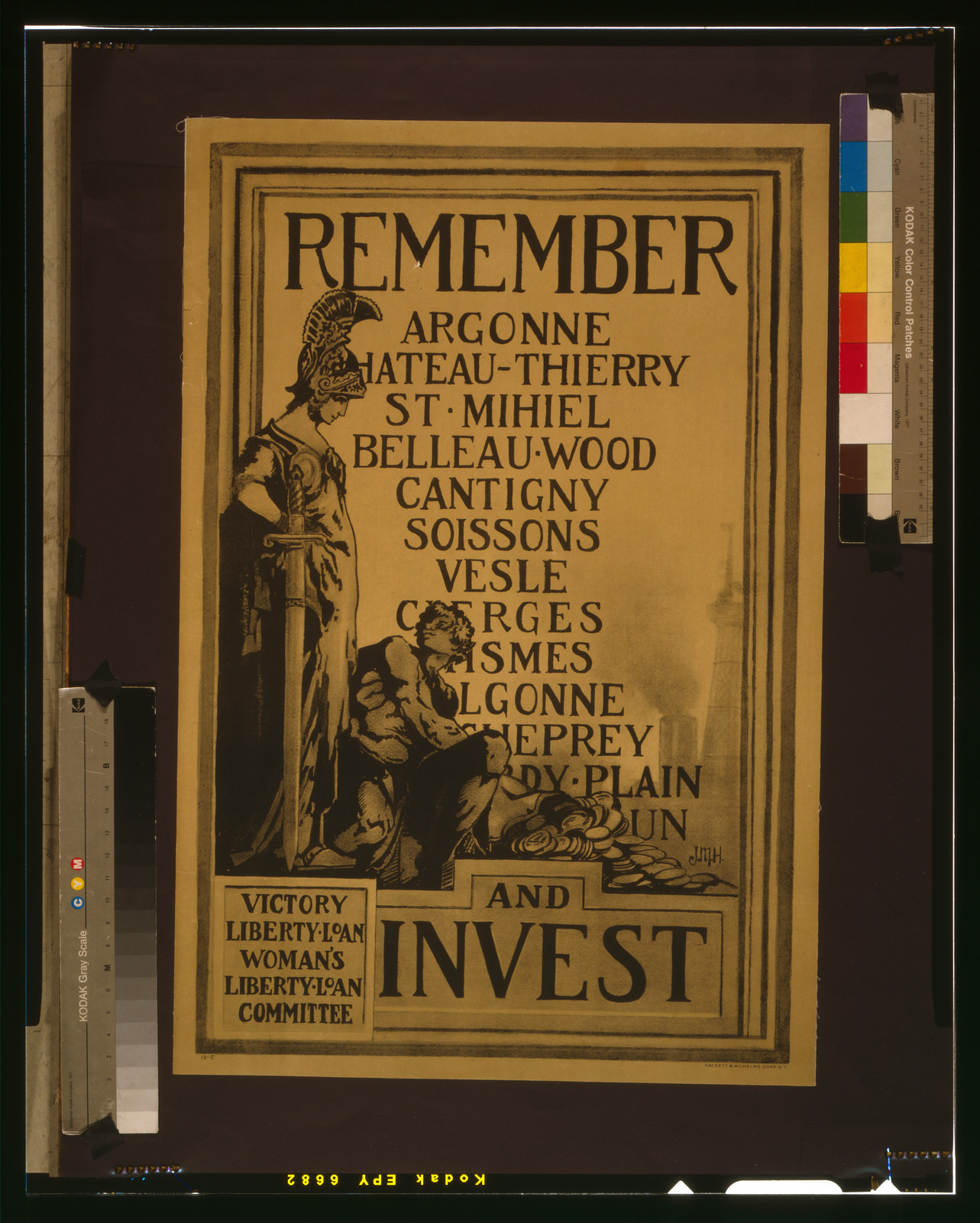 Remember [...] and invest Victory Liberty Loan, Woman's Liberty Loan Committee / J.M.H. ; Sackett & Wilhelms Corp., N.Y., [1917] — vintage poster
