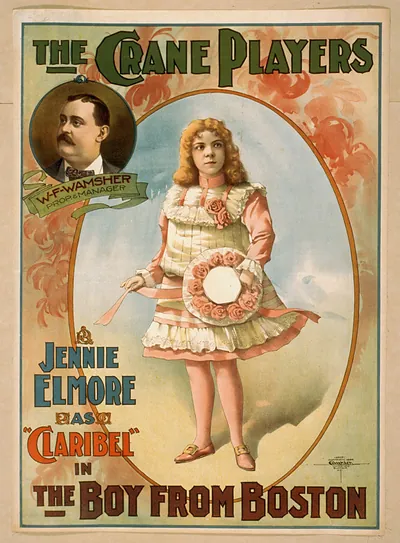 The Crane Players: Jennie Elmore as Claribel in The Boy from Boston