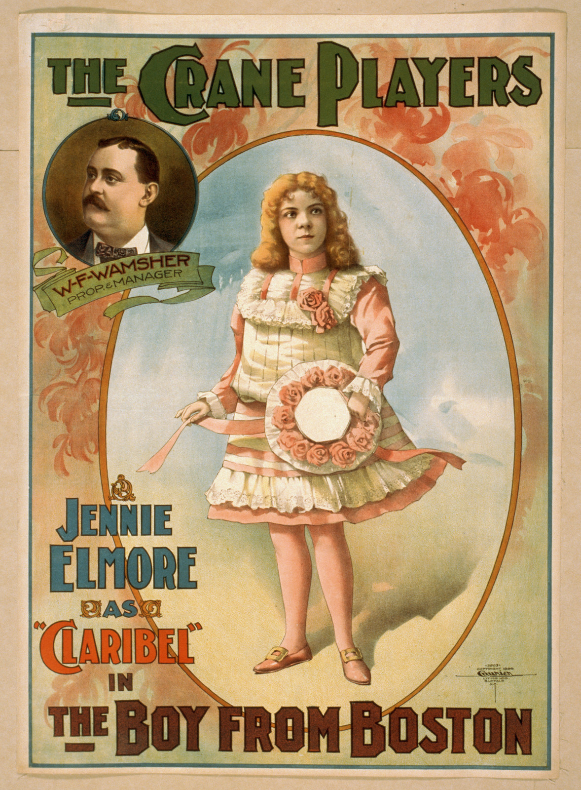 The Crane Players: Jennie Elmore as Claribel in The Boy from Boston — historic image