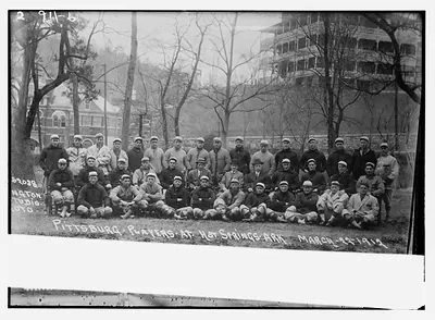 Pittsburgh NL players at Hot Springs, Ark. March 22, 1912