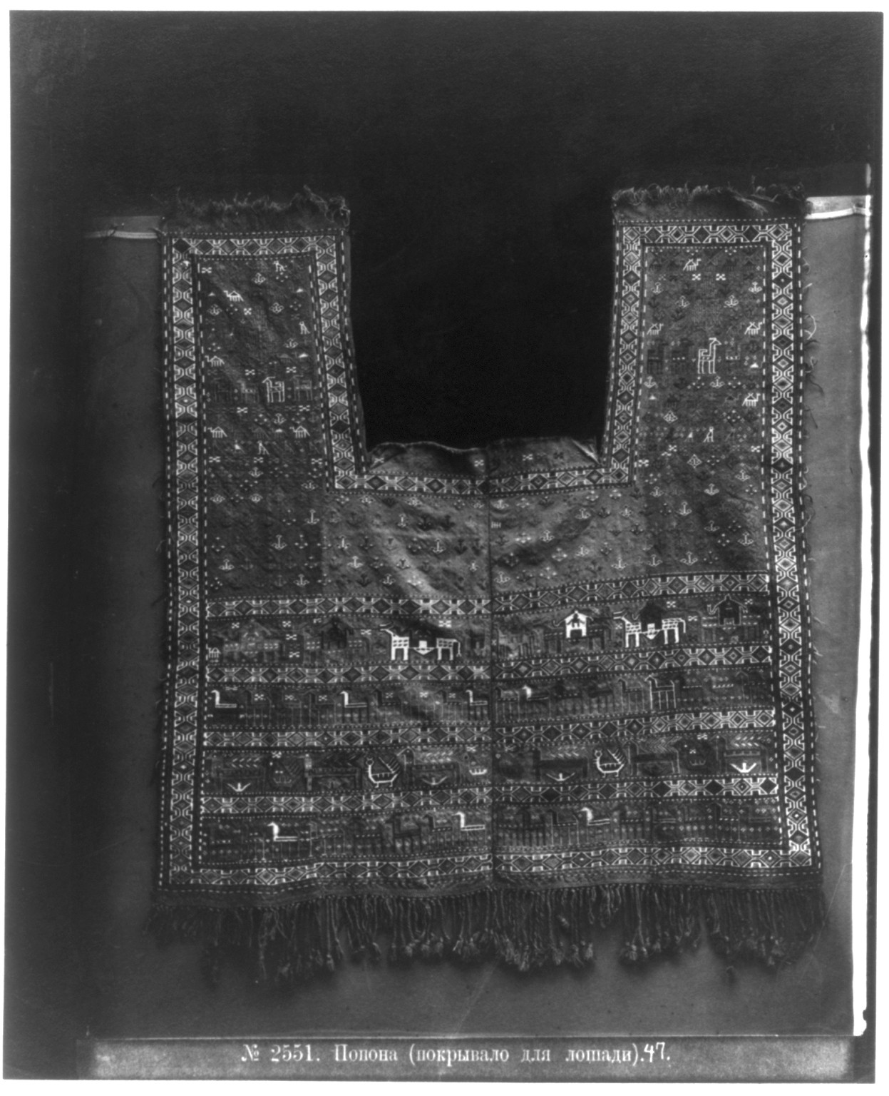 Woven horse blanket - Russia, [between ca. 1888 and 1900] — historic photograph